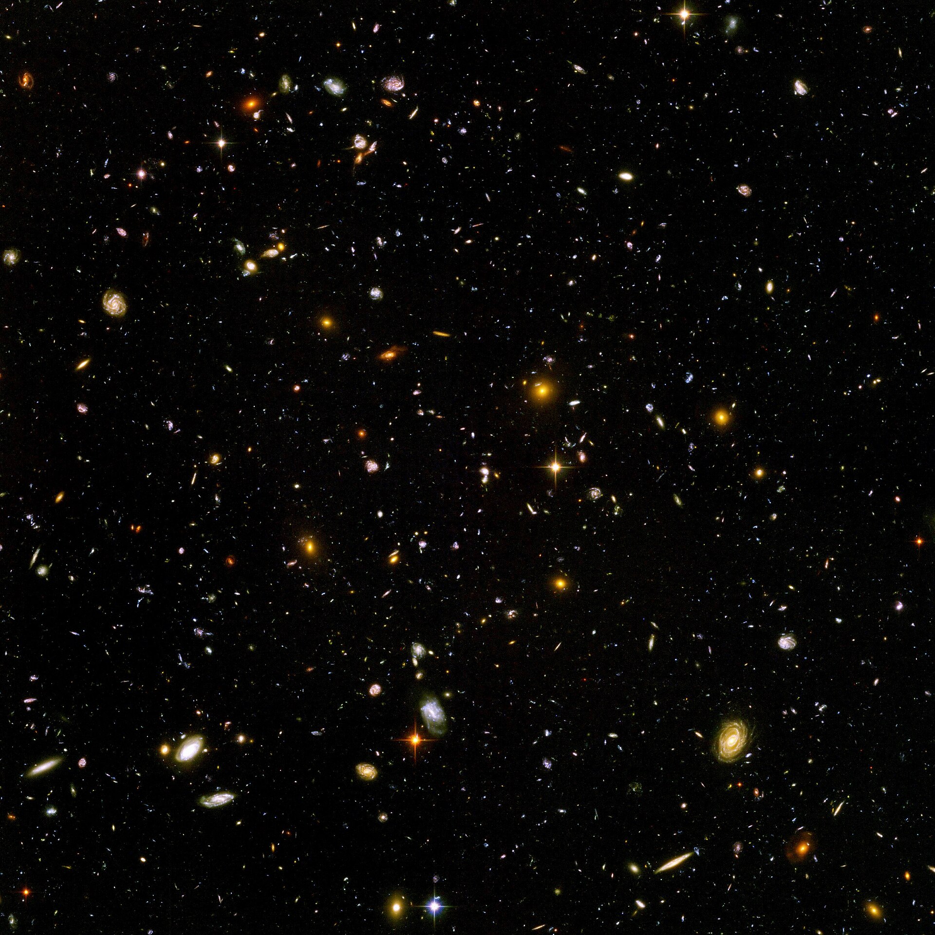 Thousands of galaxies in the Hubble Ultra Deep Field