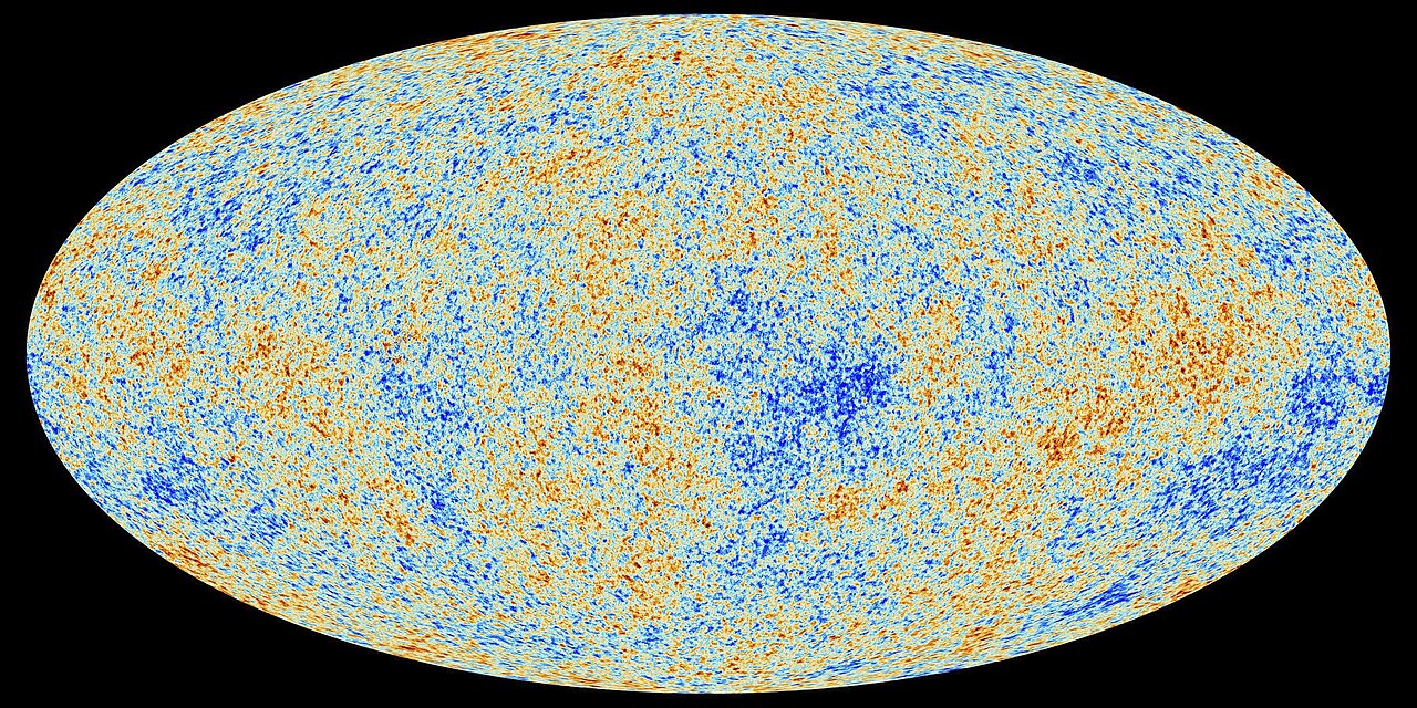 Oval map of temperature ripples in the cosmic microwave background